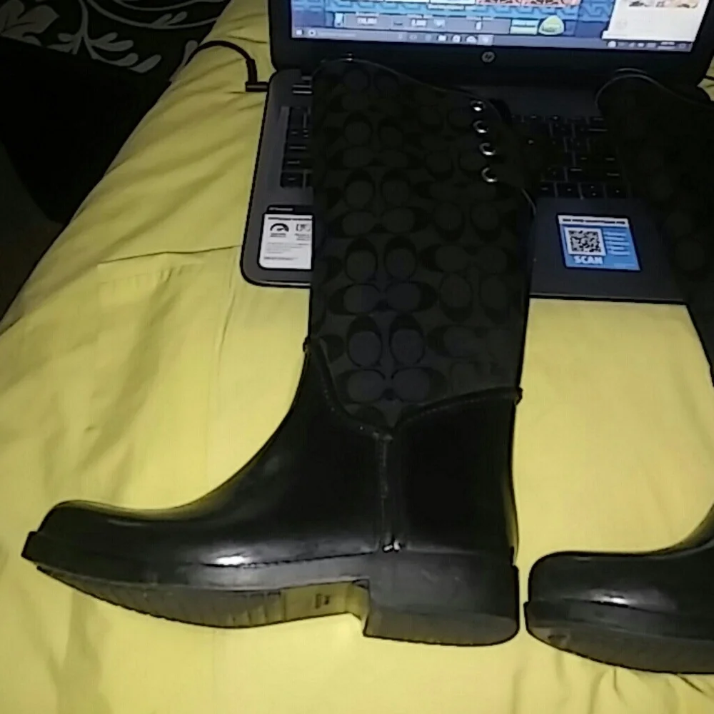 Coach Laceup Rainboots